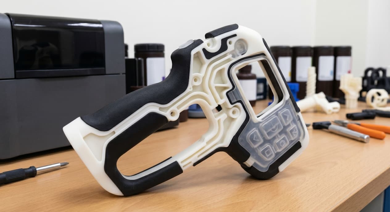 PolyJet 剛柔共構原型:材料、CAD 與設計指南