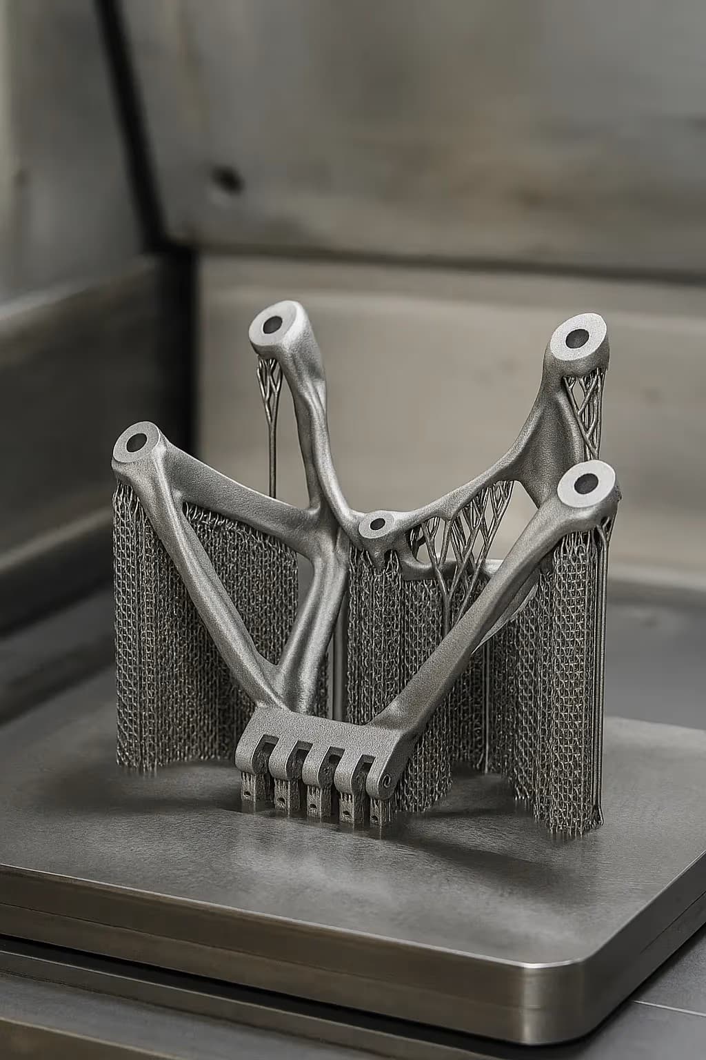 基板上的金屬 3D 列印拓撲支架